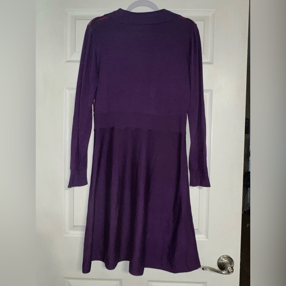 Modcloth Marsha, Marsha, Marsha Purple Sweater Dress View 3